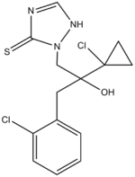 Strukturformel von Prothioconazol