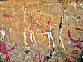 Image 44Prehistoric Libyan rock paintings in Tadrart Acacus reveal a Sahara once lush in vegetation and wildlife. (from History of Libya)