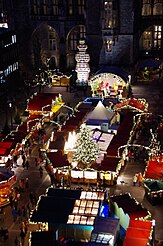 Weihnachts-Markt bei Nacht