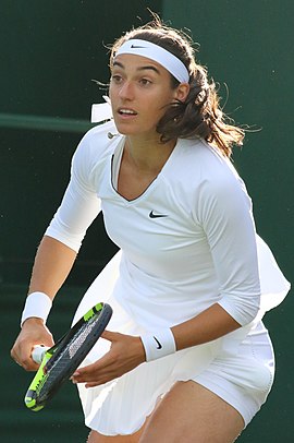 Caroline Garcia em Wimbledon 2016