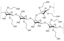 Hydroxietylstärkelse Strukturformel