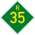 Provinsiale roete R35 shield