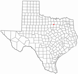 Location of Newark, Texas