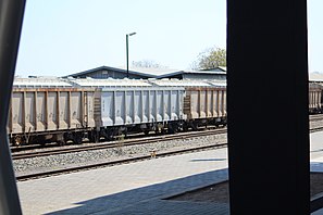 Cargo train at Francistown station