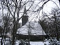 L'église de Bulgair sous la neige