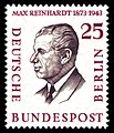 25-Pf-Sonderbriefmarke der Deutschen Bundespost Berlin aus der Serie Männer aus der Geschichte Berlins (1957)