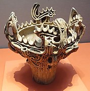 Recipiente de terracota del período Jōmon (hacia 3000-2000 a. C.)