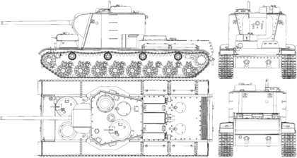 Креслення проєкту КВ-5.