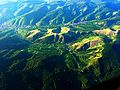 panoramo de la centra parto de la vulkandevena montareto Kaiserstuhl