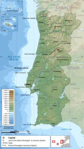 Cidade de Miranda de l Douro alcuéntrase en Portugal