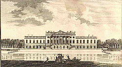 Colen Campbells Wanstead House i Essex, 1722. Forlæg for det oprindelige operahus på Unter den Linden