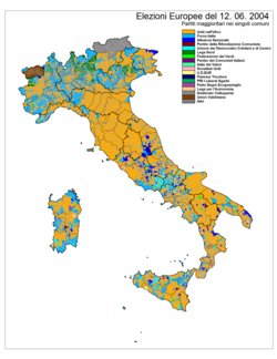 Elecciones al Parlamento Europeo de 2004 (Italia)