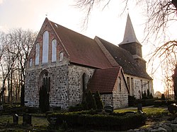 Medieval village church in Blankenhagen