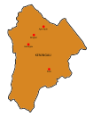 Map of Keningau District, Sabah 沙巴州根地咬县地图