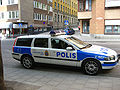 A swedish V70, using the older paintjob. The police in sweden is using the same cars and colors everywhere, this is the SPD, stockholm PD.