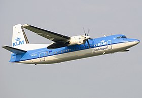 Fokker F50 de la KLM.