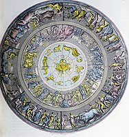 An interpretation of the Shield of Achilles design described in the Iliad, by Angelo Monticelli