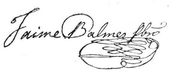 signature de Jaime Balmes