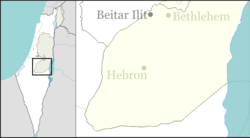 Kfar Etzion is located in the Southern West Bank