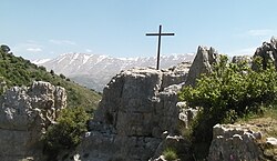 View from the village towards the southeast