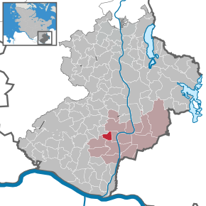 Poziția Klein Pampau pe harta districtului Herzogtum Lauenburg