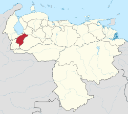 Location within Venezuela