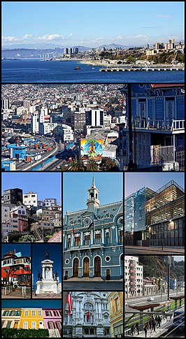 Een collage van Valparaíso