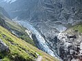 Blick auf den oberen Grindelwaldgletscher vom Hüttenweg