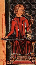 Rabâb player in Southern Spain, from the Cantigas de Santa Maria.