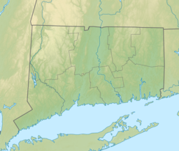 Location of Tuxis Pond in Connecticut, USA.