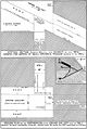 Plan de l'embranchement au bas de la grande galerie (1910).