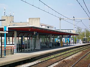 Bahnsteig am Bahnhof (2009)