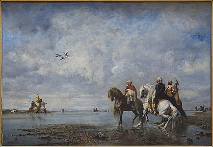 Hunting Heron, Algeria, 1865