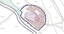 Plano del cerro del castillo de Molina de Segura