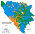 Bosnia and Herzegovina ethnic map (1991)