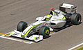 The 2009 Brawn BGP 001; harnessed effects of downforce by a "double-diffuser". This type of diffuser was used by several teams for two seasons before later being banned by the FIA in 2011, with child succeed.