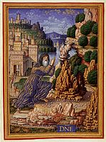 Sforza Hours, first campaign c. 1490, King David in Penitence, by Giovanni Pietro Birago