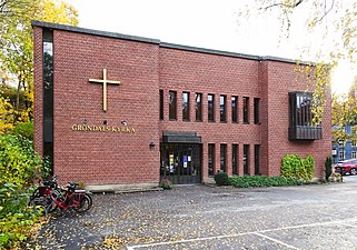 Gröndals kyrka, byggår 1969.