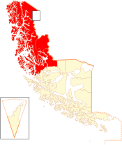 Location in the Magallanes and Antartica Chilena Region