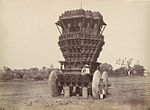 Temple de Banashankari Amma à Badami, sur une photo de 1855