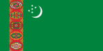 Turkmenistans flagga 1992–1997.