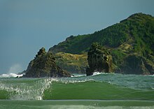 Green sea at Manuel Antonio Beach, Costa Rica