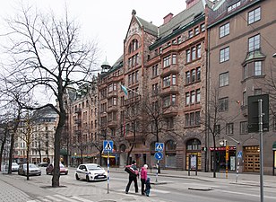 Italien större 12 sett från Birger Jarlsgatan.