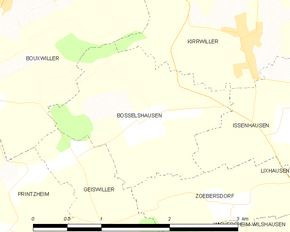 Poziția localității Bosselshausen