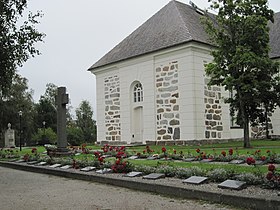 Military cemetery at Pedersöre church in Jakobstad, Finland