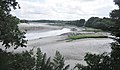 La ria de la Penzé à marée basse (vue vers l'amont prise en amont du Pont de la Corde).