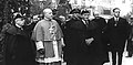 Image 2Enthronement as Co-Prince in 1942 of Bishop Ramón Iglesias (centre). The local comite was led by Francesc Cairat (left), the First General Syndic with the longest regencie, from 1936 to 1960. (from Andorra)