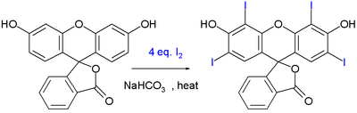 Synthese van Erythrosine B