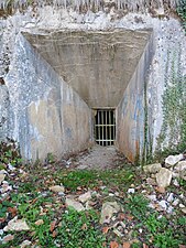 Embrasure à canons ouest.