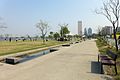 Lawn and water feature in Yeouido Hangang Park